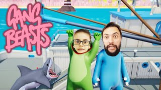 GANG BEASTS - Cuidado com o Tubarão! 🤣